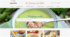 Desktop Screenshot of cuisine-de-bebe.com